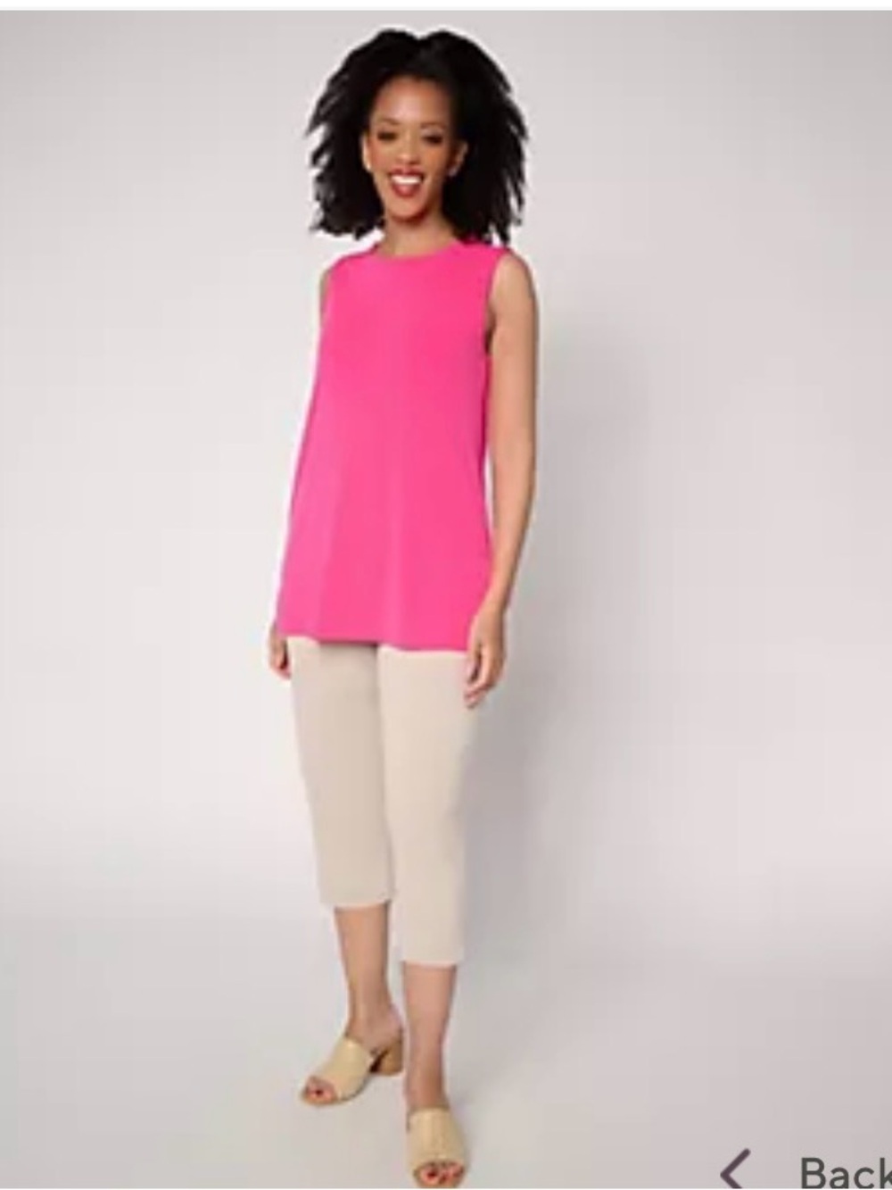 Susan Graver Hot Pink Sleeveless ,Brand New, size large